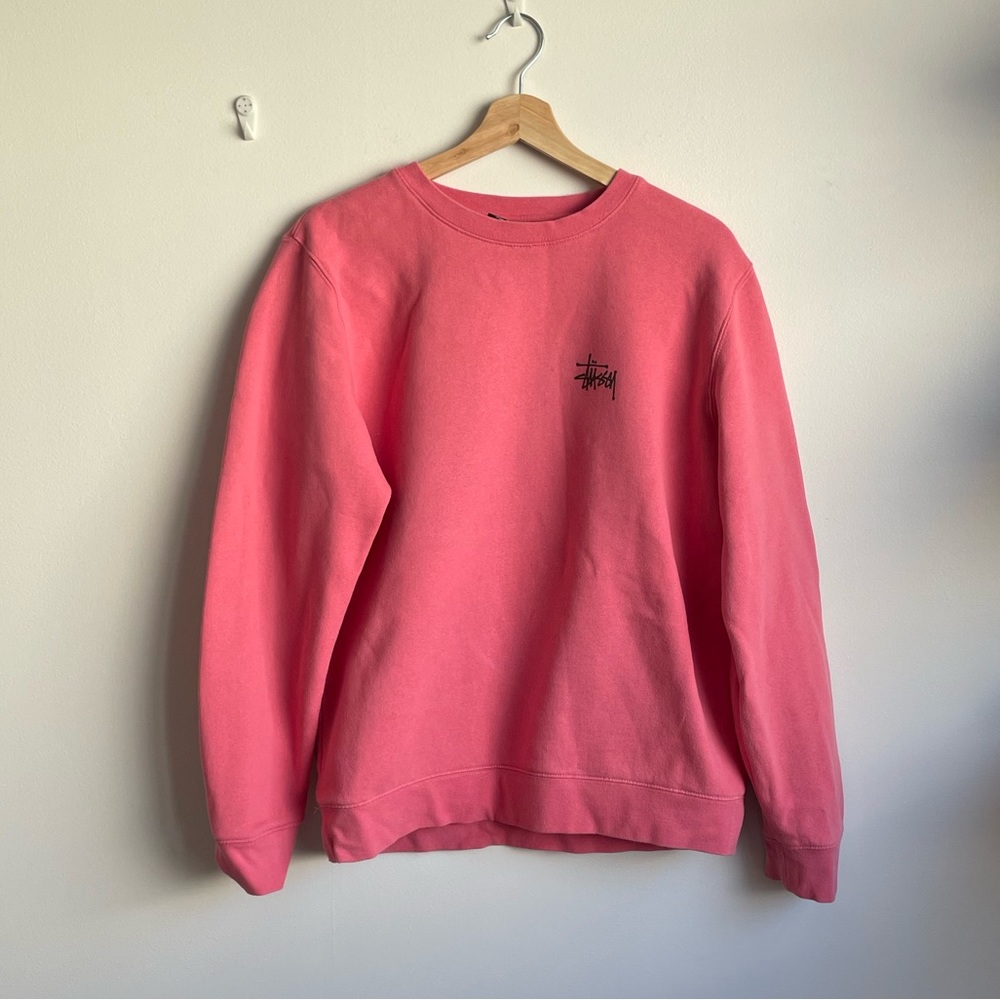 Hot pink medium stussy crewneck